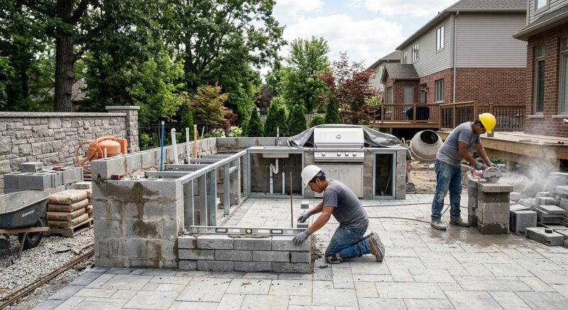 Outdoor Kitchen Construction in Katy, TX
